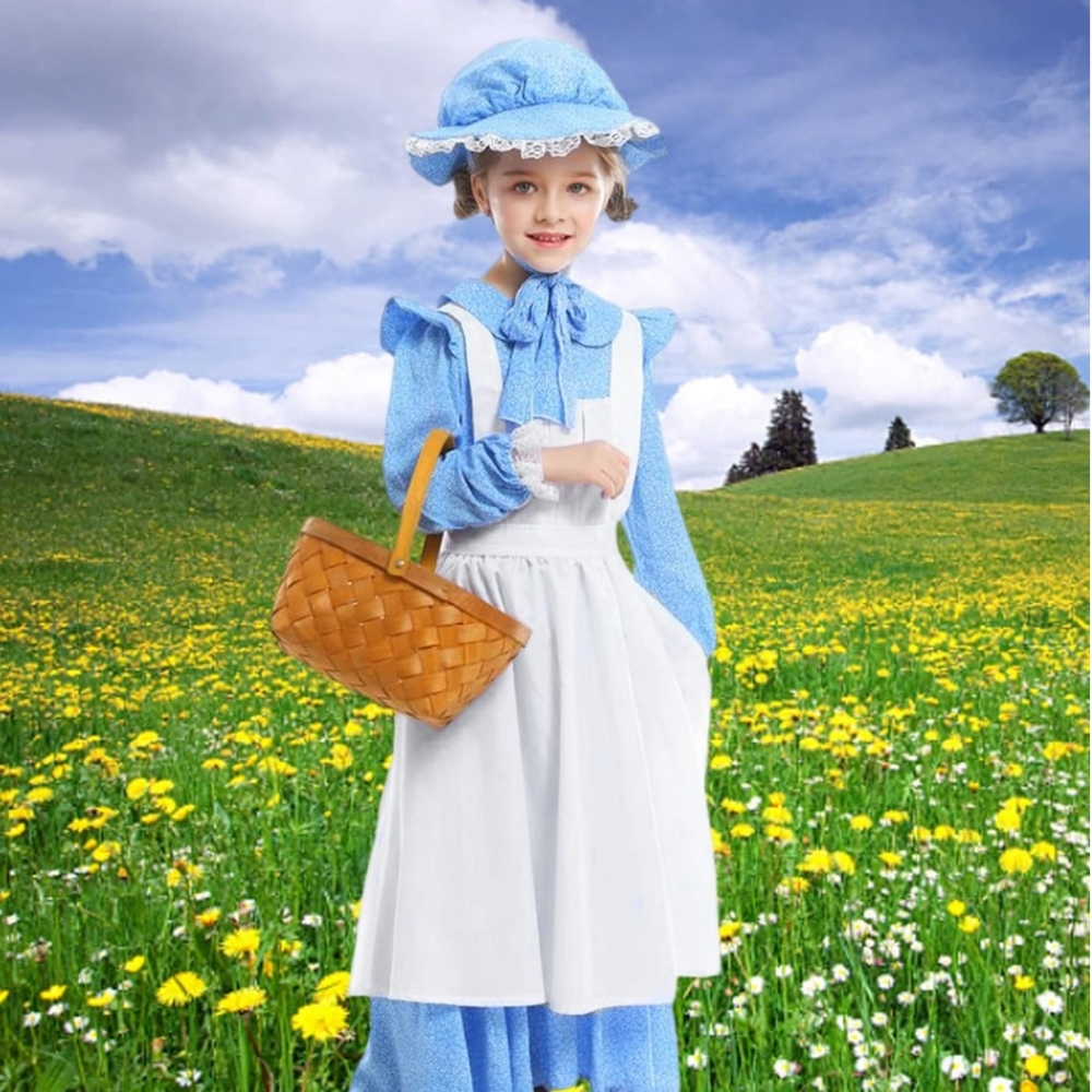 Blue Floral Kids Costume